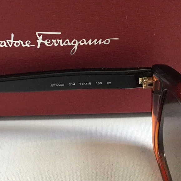 SALVATORE FERRAGAMO CAT EYE LADIES SUNGLASSES….